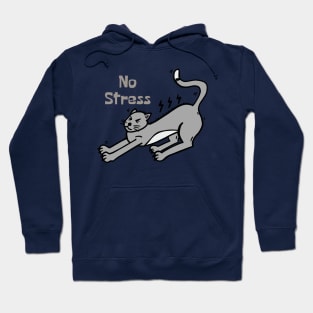 No Stress Cat Hoodie